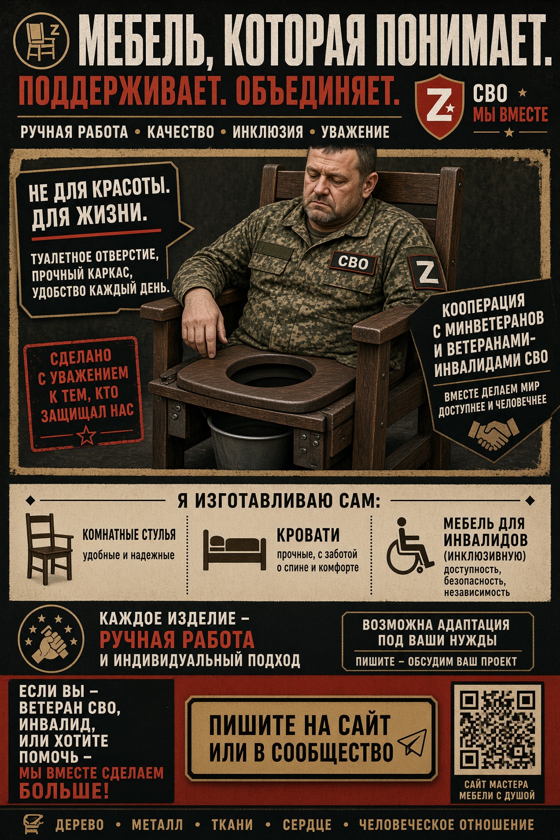 Сделано специально для него: как волонтеры помогают ветеранам СВО