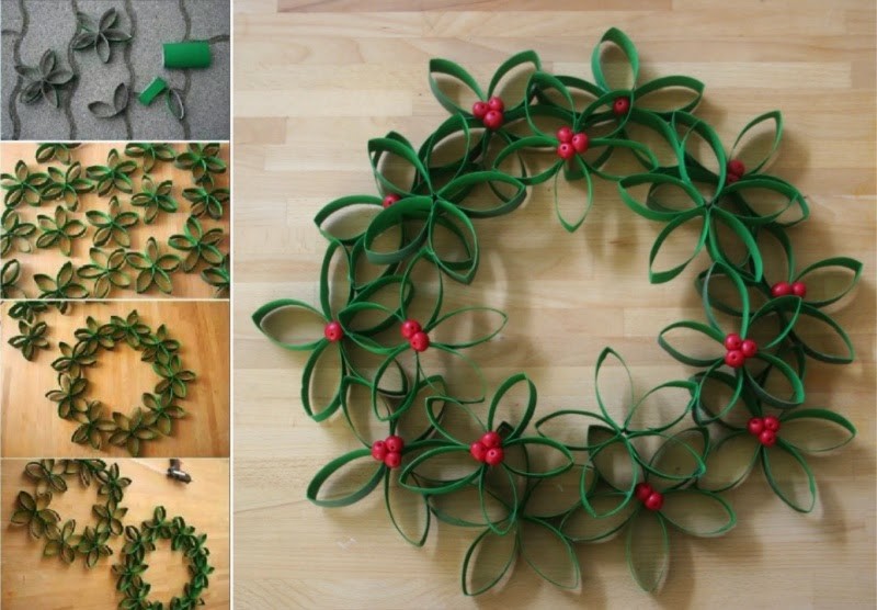 Christmas-Toilet-Roll-Wreath
